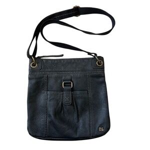 The Sak Kendra Pebbled Leather Crossbody Slouchy‎ Boho Purse Black